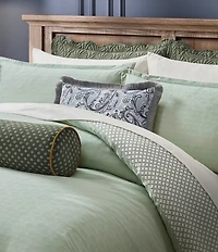 Ted Baker London Retro Paisley Fringe Printed Velvet Decorative Pillow