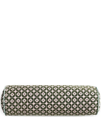 Ted Baker London Retro Printed Velvet Bolster Decorative Pillow