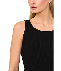 Ted Baker London Ribbed Knit Scoop Neck Sleeveless Tank