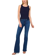 Ted Baker London Ribbed Knit Scoop Neck Sleeveless Tank
