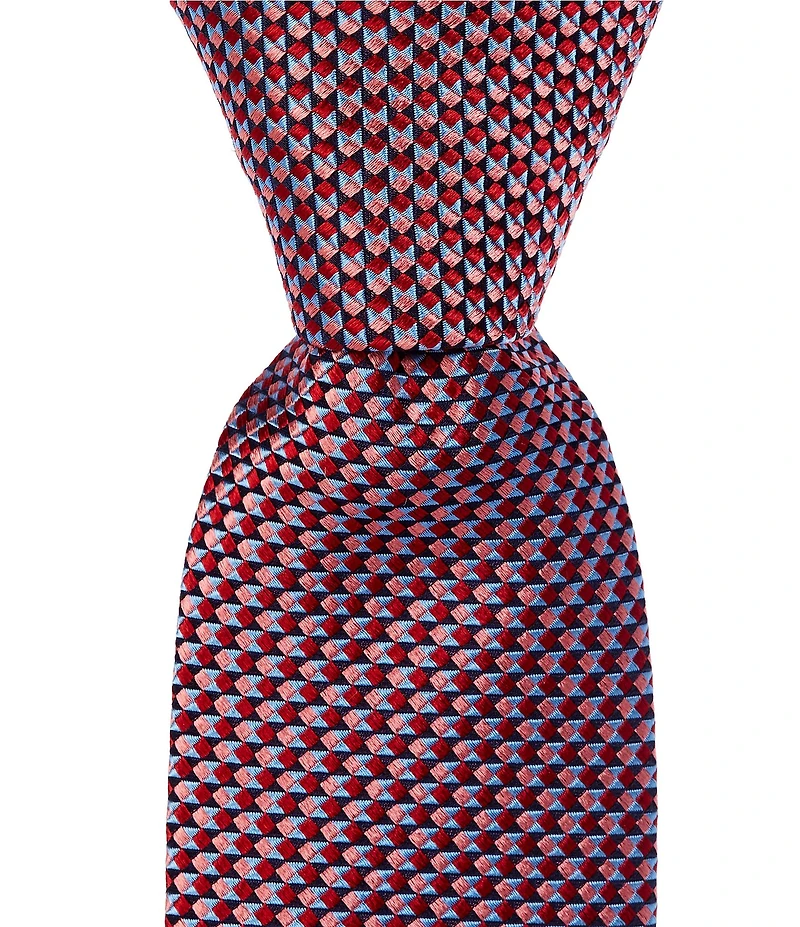 Ted Baker London Romer Geometric Natte 3 1/8#double; Silk Tie