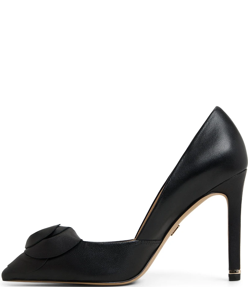 Ted Baker London Rosie Leather Flower Ornament Pumps