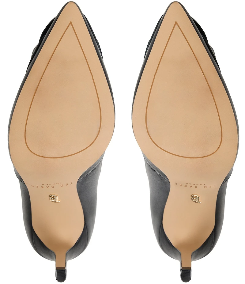 Ted Baker London Rosie Leather Flower Ornament Pumps