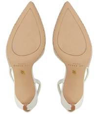 Ted Baker London Sadie Woven Raffia Pearl Ornament Detail Slingback Pumps