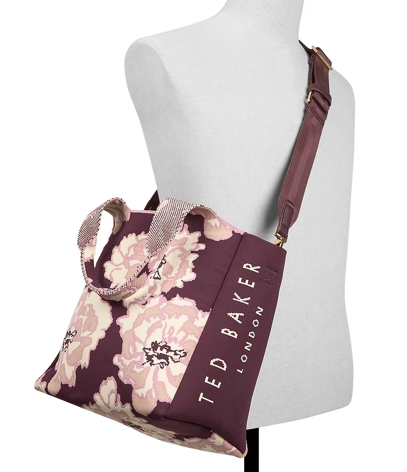 Ted Baker London Sara Fly Knit Floral Tote Bag