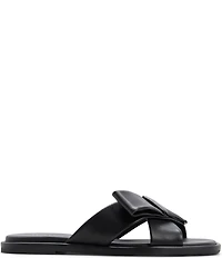 Ted Baker London Spencer Leather Bow Slide Sandals