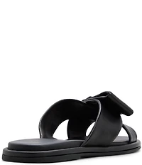 Ted Baker London Spencer Leather Bow Slide Sandals