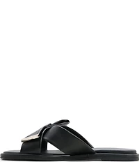 Ted Baker London Spencer Leather Bow Slide Sandals