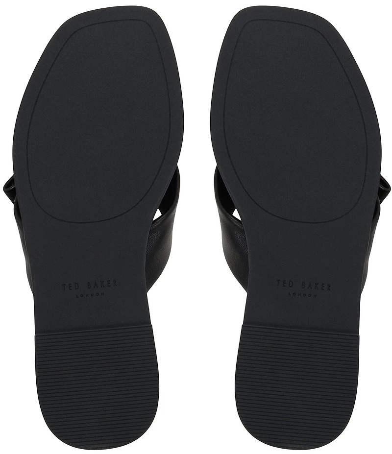 Ted Baker London Spencer Leather Bow Slide Sandals