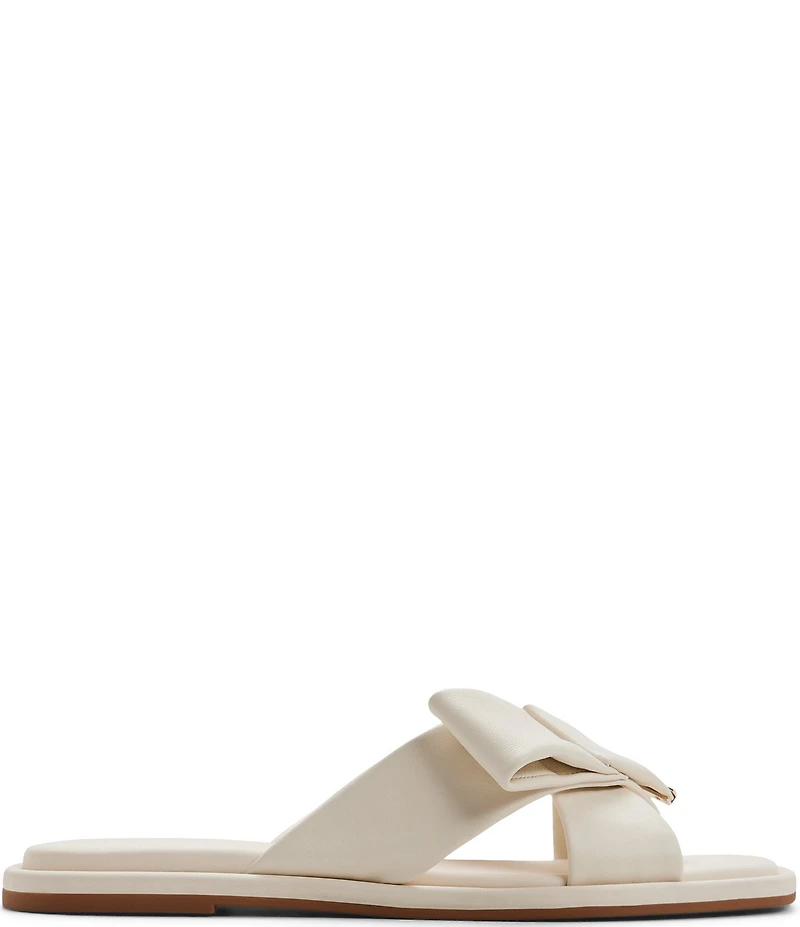 Ted Baker London Spencer Leather Bow Slide Sandals