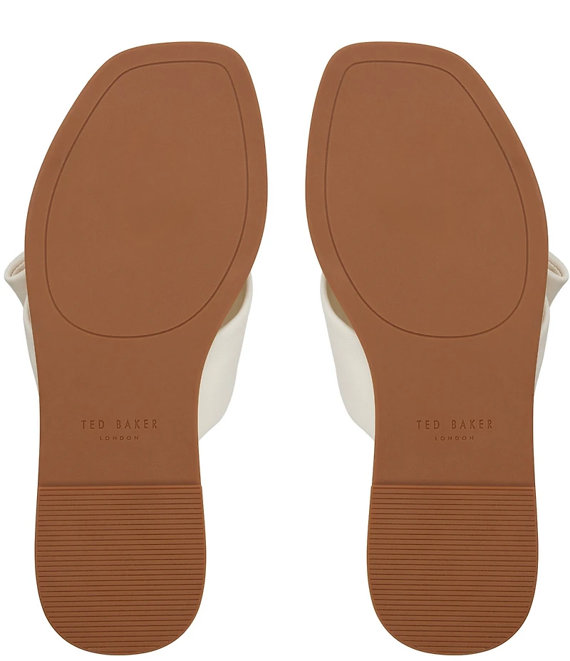 Ted Baker London Spencer Leather Bow Slide Sandals