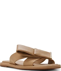 Ted Baker London Spencer Leather Bow Slide Sandals