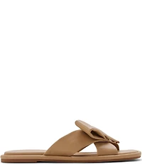 Ted Baker London Spencer Leather Bow Slide Sandals