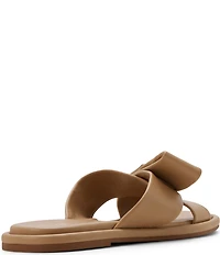 Ted Baker London Spencer Leather Bow Slide Sandals
