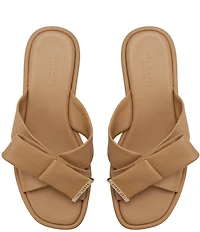 Ted Baker London Spencer Leather Bow Slide Sandals