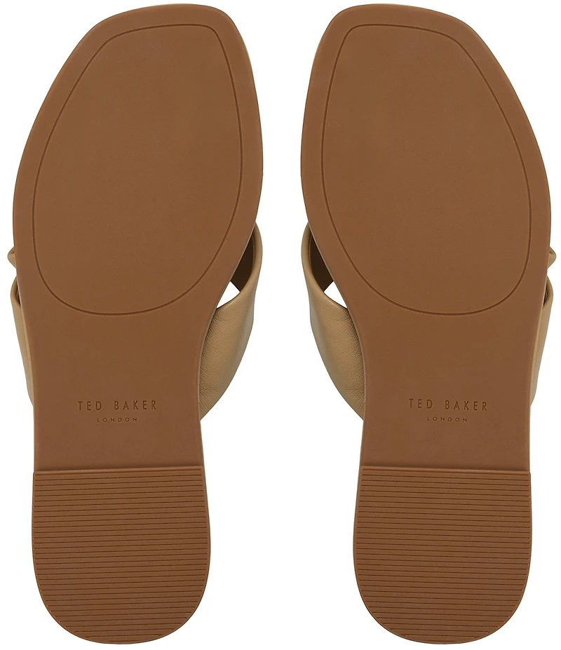 Ted Baker London Spencer Leather Bow Slide Sandals