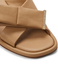 Ted Baker London Spencer Leather Bow Slide Sandals