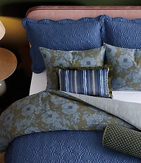 Ted Baker London Stripe Print Fringe Ruffle Hem Decorative Pillow