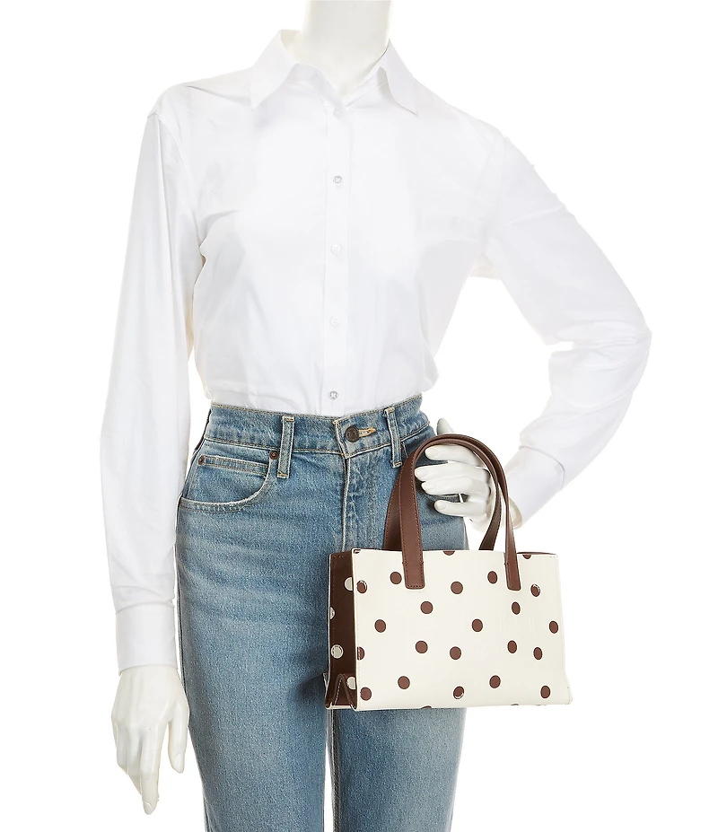 Ted Baker London Suricon Small Polka Dot Top Handle Tote Bag