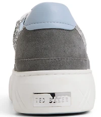 Ted Baker London Women's Adison Leather Glitter Accent Platform Sneakers