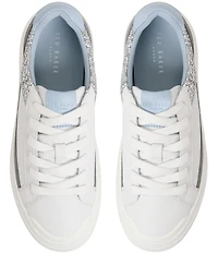 Ted Baker London Women's Adison Leather Glitter Accent Platform Sneakers