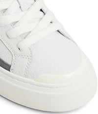 Ted Baker London Women's Adison Leather Glitter Accent Platform Sneakers