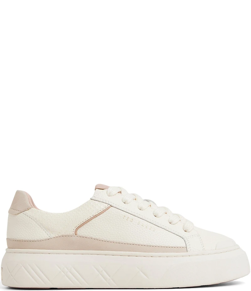 Ted Baker London Women's Adison Snake Paneled Leather Platform Sneakers