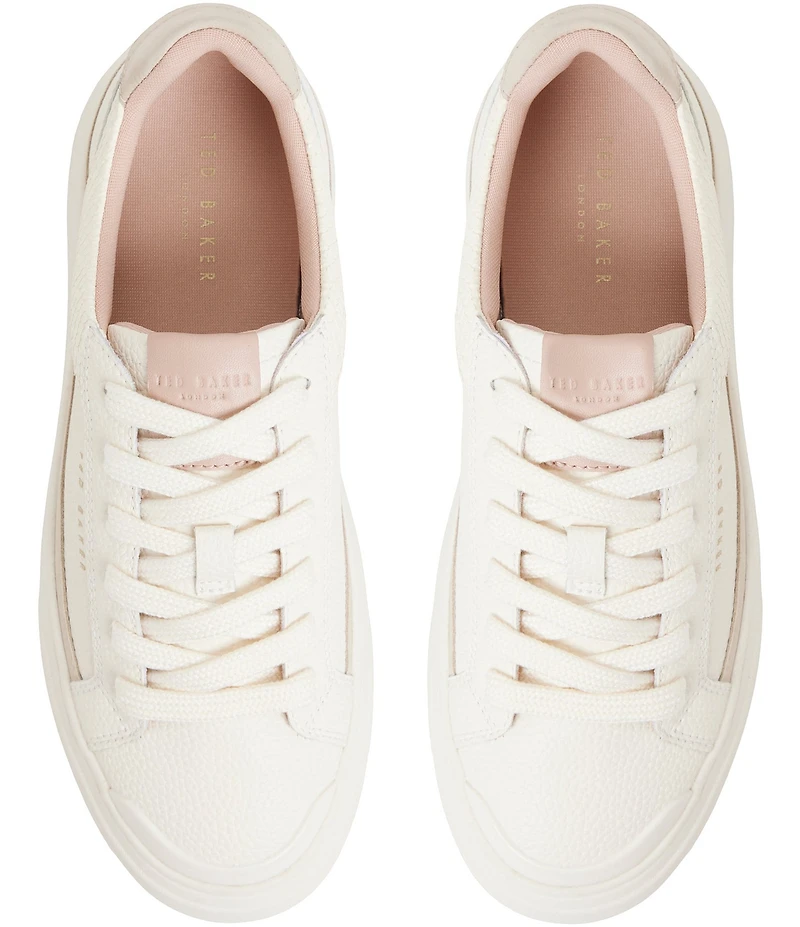 Ted Baker London Women's Adison Snake Paneled Leather Platform Sneakers