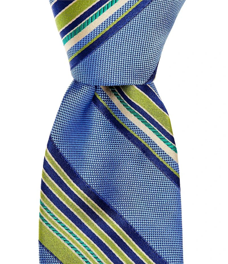 Ted Baker London Yardley Satin Stripe 3.125#double; Silk Tie