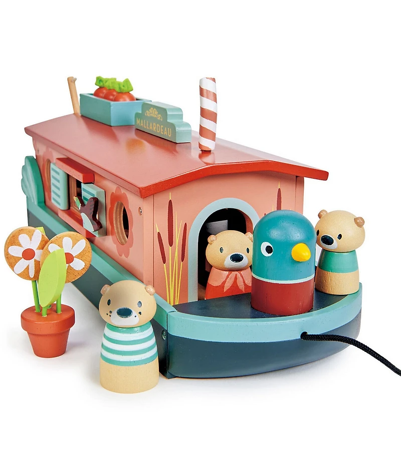 Tender Leaf Toys Little Otter Canal Boat