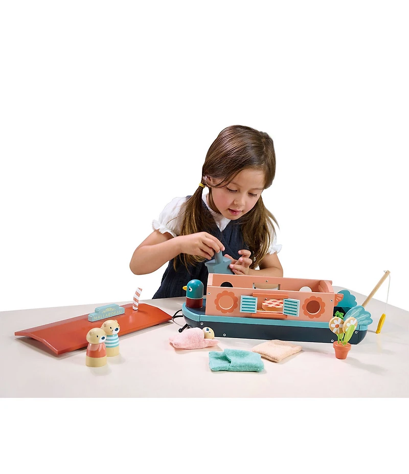 Tender Leaf Toys Little Otter Canal Boat