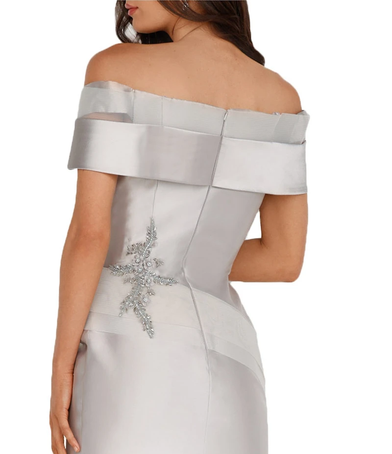 Terani Couture Beaded Off-The-Shoulder Mermaid Gown