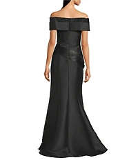 Terani Couture Beaded Off-the-Shoulder Mermaid Gown
