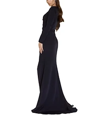 Terani Couture Illusion Neck Beaded Gown