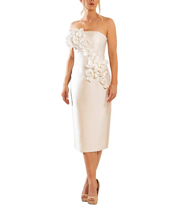 sam edelman embroidered strapless midi dress Western Dress Shirt for Men with Quality Floral Embroidery XL main image 1