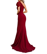 Terani Couture One Shoulder Asymmetric Mermaid Gown