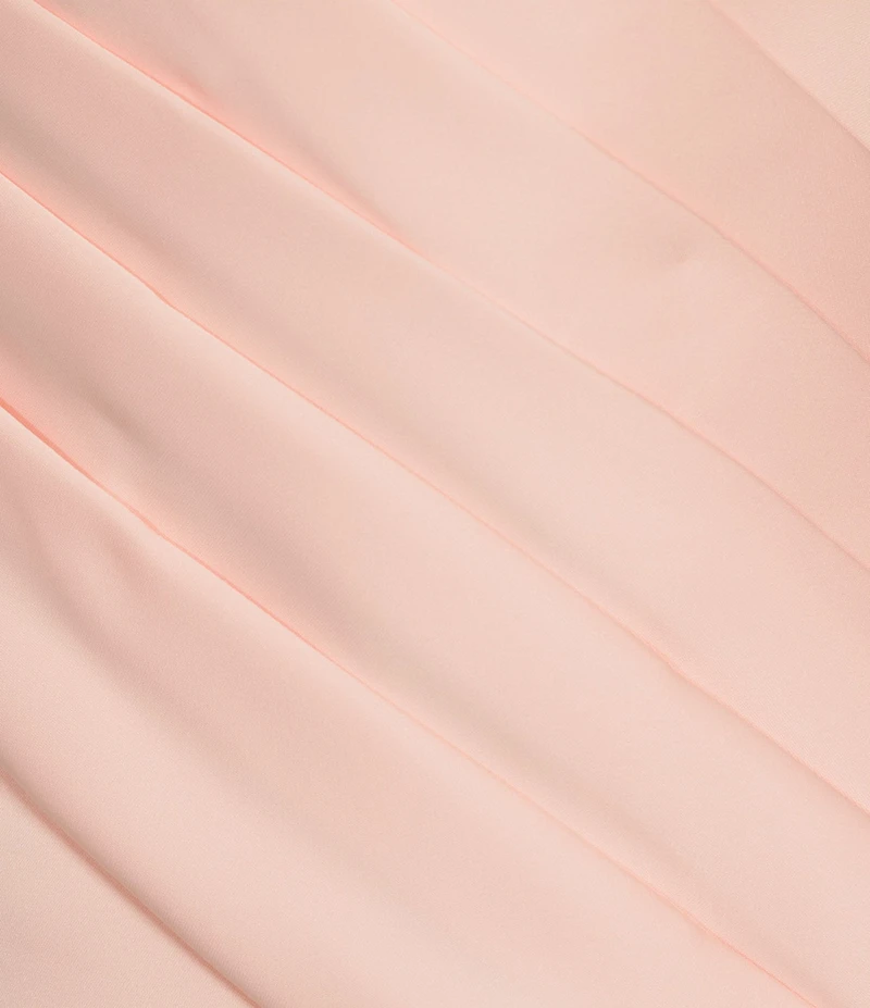 Terani Couture Satin Strapless Sleeveless Drape Side Mermaid Gown