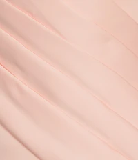 Terani Couture Satin Strapless Sleeveless Drape Side Mermaid Gown