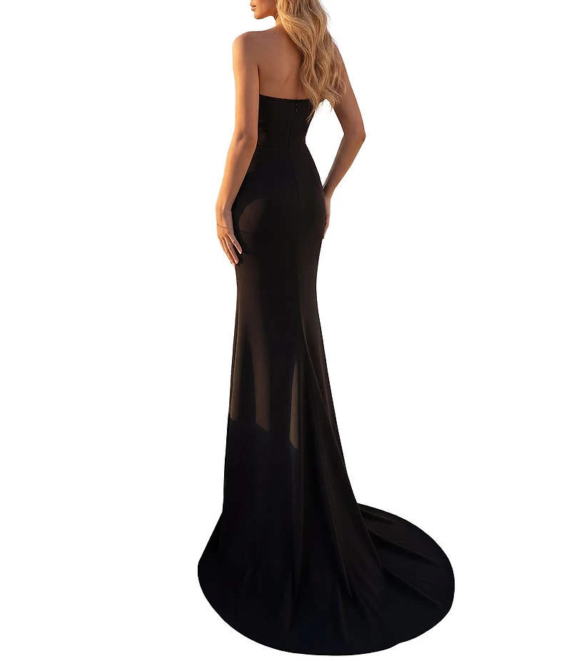 Terani Couture Sweetheart Scuba Column Gown