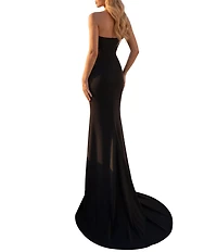 Terani Couture Sweetheart Scuba Column Gown