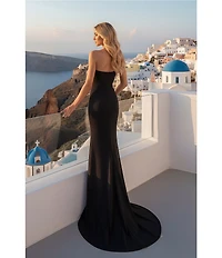 Terani Couture Sweetheart Scuba Column Gown