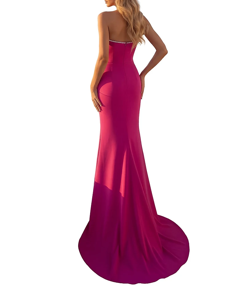 Terani Couture Sweetheart Scuba Column Gown