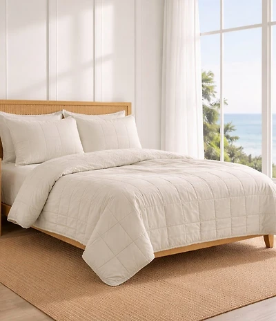 The Art Of Home From Ann Gish Ready-To-Bed Cotton Canvas Coverlet Mini Set