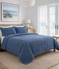 The Art Of Home From Ann Gish Ready-To-Bed Cotton Canvas Coverlet Mini Set