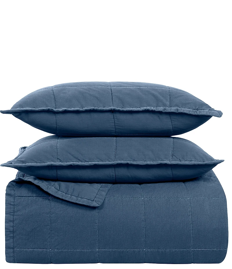 The Art Of Home From Ann Gish Ready-To-Bed Cotton Canvas Coverlet Mini Set