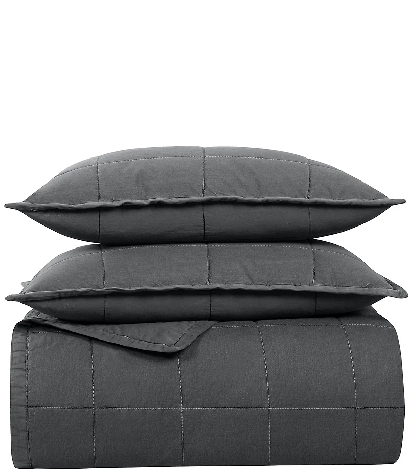 The Art Of Home From Ann Gish Ready-To-Bed Cotton Canvas Coverlet Mini Set