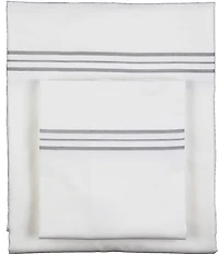 The Art of Home from Ann Gish Hem Stripe Sheet Set