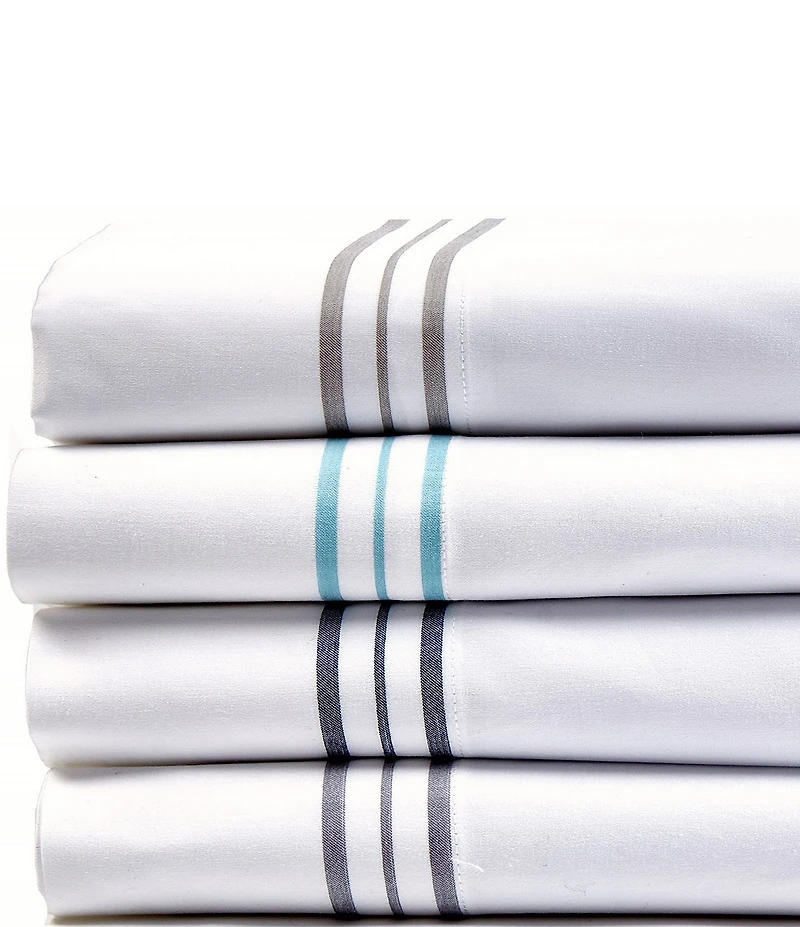 The Art of Home from Ann Gish Hem Stripe Sheet Set