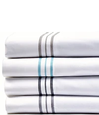 The Art of Home from Ann Gish Hem Stripe Sheet Set