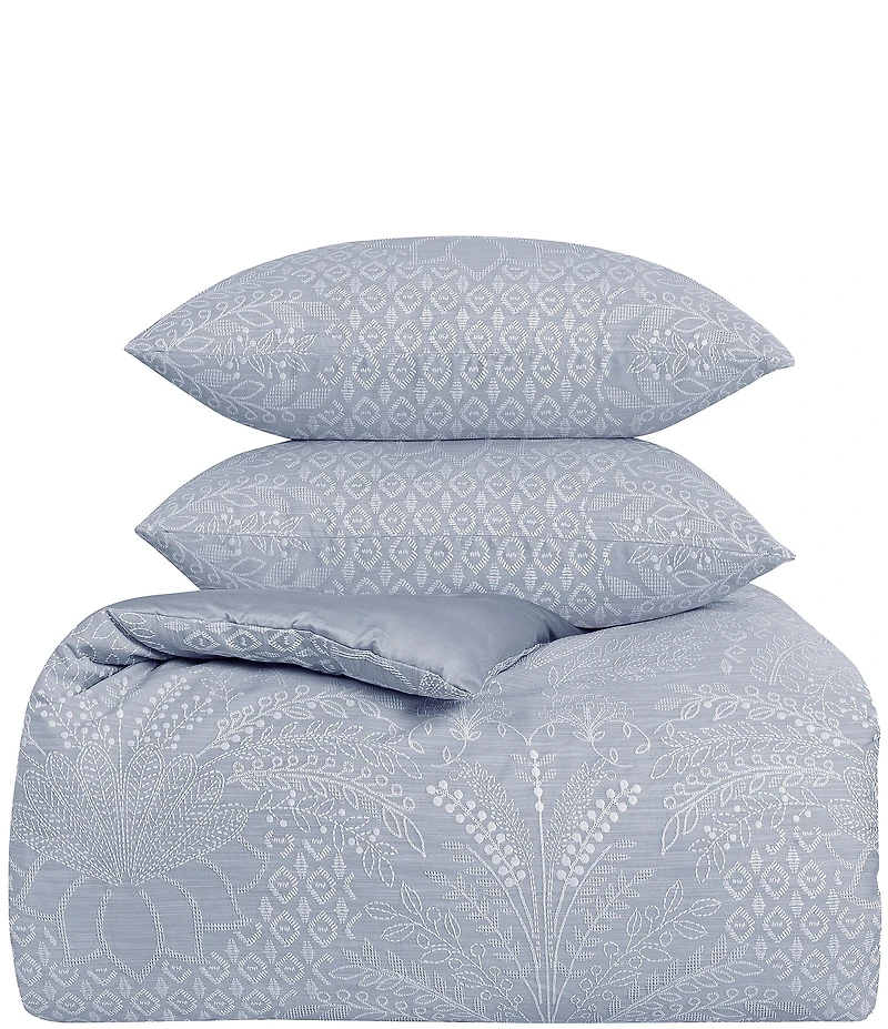 The Art of Home from Ann Gish Printemps Jacquard Pattern Comforter Mini Set